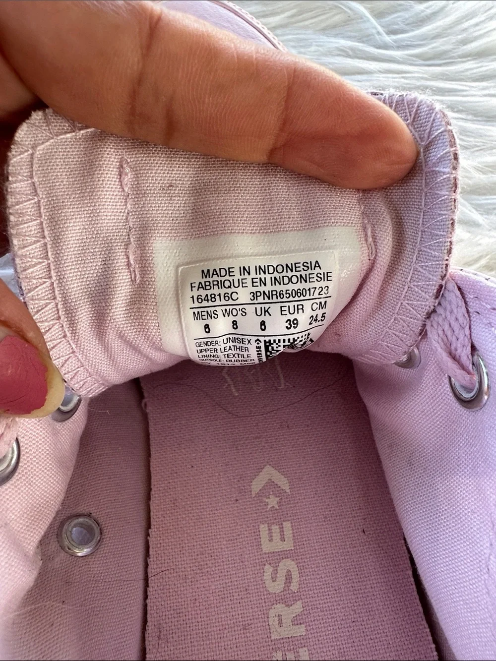 Converse soft pink